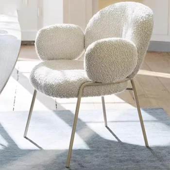 Atsipalaiduoti Elegantiškas Valgomojo Kėdės Modernus Miegamojo Akcentu Virtuvės Ergonomikos Prabanga Metalo Valgomasis Kėdė, Kompiuteris Sillas De Lujos Baldai