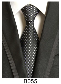 Naujas naujas produktų klasikiniai vyriški kaklaraištis 8 cm mėlynas kaklaraištis, oranžinė ir raudona šilko kaklaraištis