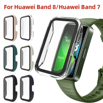 Apsaugos PC Atveju Stiklas Huawei Juosta 8 Smart Žiūrėti Screen Protector Padengti huawei juosta 7/huawei band8 Žiūrėti Priedai