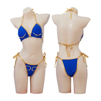 Chun Li Seksualus maudymosi kostiumėlį, Cosplay Kostiumų Chun-Li Cosplay Bikini Maudymosi Kostiumai Helovyno Karnavalas Kostiumas Plius Dydis 3XL