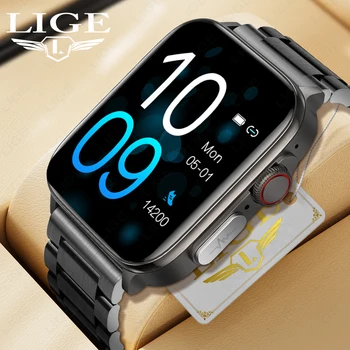 LIGE Naujas EKG+PPG Smart Watch Vyrų IP67 atsparus Vandeniui 