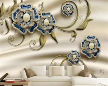 beibehang behang Išskirtinį prabangos Europos reljefo modelio papuošalai, gėlės tapetai, fonas, tapetai, freskos sienų ir 3 d