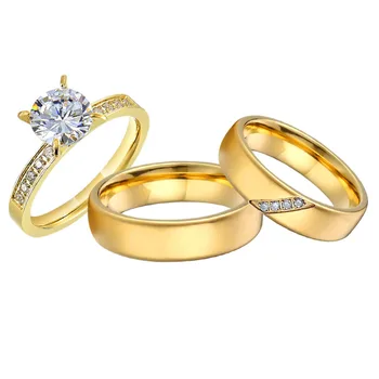 didmeninė kaina 18k auksu santuokos deimanto žiedas meilės aljanso pasiūlymas žada vestuvių, sužadėtuvių žiedai rinkiniai poroms