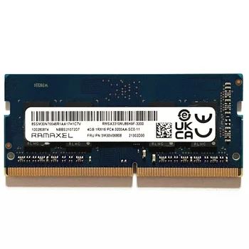 RAMAXEL DDR4 4GB 3200MHz SODIMM 260PIN Nešiojamas DDR4 Atminties 4GB 1RX16 PC4-3200AA-SC0-11