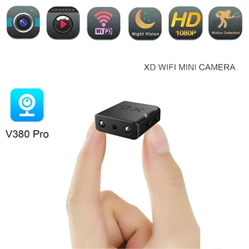 XYisfream Mini Wifi Kamera Full HD 1080P Mini vaizdo Kamera Naktinio Matymo Mikro Kamera Judesio Aptikimo Vaizdo Diktofonas Slapta Kamera