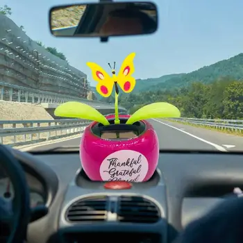 Saulės energija varomas Šokių Gėlių Žaislas Automobilis Swing Šokių Gėlių Žaislas Automobilių Interjero dekoratyvinės detalės Automobilis-Optikos Auto Reikmenys, Namų Stalo Dekoras