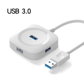 Naujas 4port USB HUB 3.0/2.0 Multi USB Skirstytuvo USB High Speed Docking Station 5V/2A power sąsaja MINI palaiko OTG nešiojamas