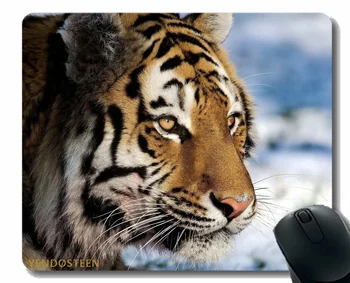 Pelės Padas Su Fiksavimo Krašto,Tigras Predator Sniego Big Cat Žiūrėti 57673 Pelės Kilimėliai